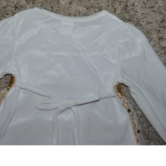 *Christmas Dress, Leggings 4/5 Gold White What A Doll 18" Dress 3 Pc Set Girls - Picture 7 of 11